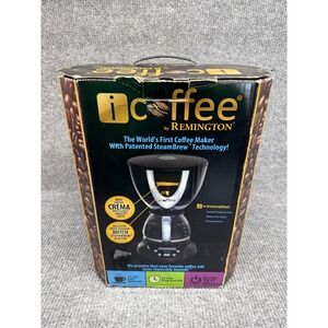 Remington iCoffee 12-Cup Programmable Coffee Maker SteamBrew RSS600-OP Black